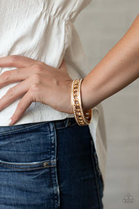 Paparazzi Accessories ✽ Couture Court - Gold Bracelet✽Flat Rate Ship $4.50✽ - Image #2