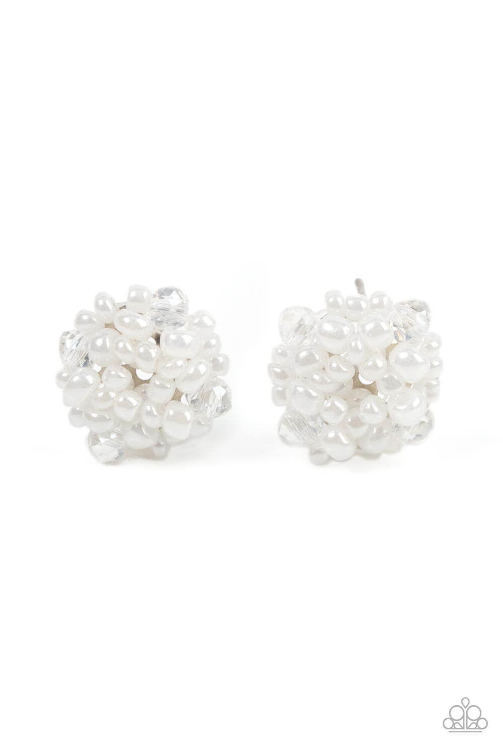 brought-to-you-by-blingflingbykat-bunches-of-bubbly-white-post earrings-paparazzi-accessories-