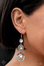 Load image into Gallery viewer, Paparazzi Accessories ❋Enchanting Effulgence - White Earrings❋ Flat Rate Ship $4.50❋
