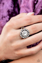 Load image into Gallery viewer, Paparazzi Accessories ❋Twinkling Trance - White Ring❋ Flat Rate Ship $4.50❋

