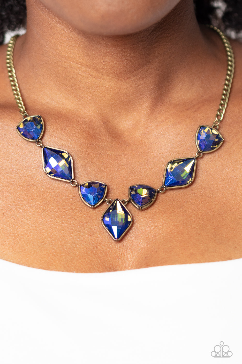 Paparazzi Accessories ❋Glittering Geometrics - Brass Necklace❋ Flat Rate Ship $4.50❋