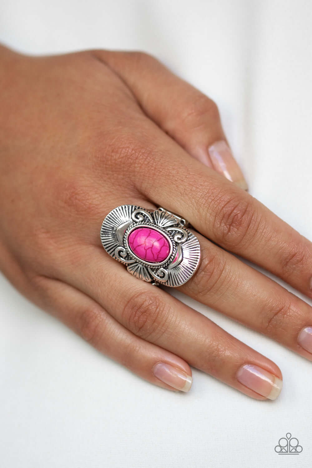 Paparazzi Accessories ✽ Oracle Oasis - Pink Ring✽Flat Rate Ship $4.50✽ - Image #2
