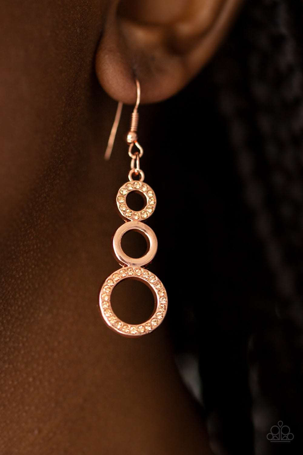 Paparazzi Accessories ✽ Bubble Bustle - Copper Earrings✽Flat Rate Ship $4.50✽