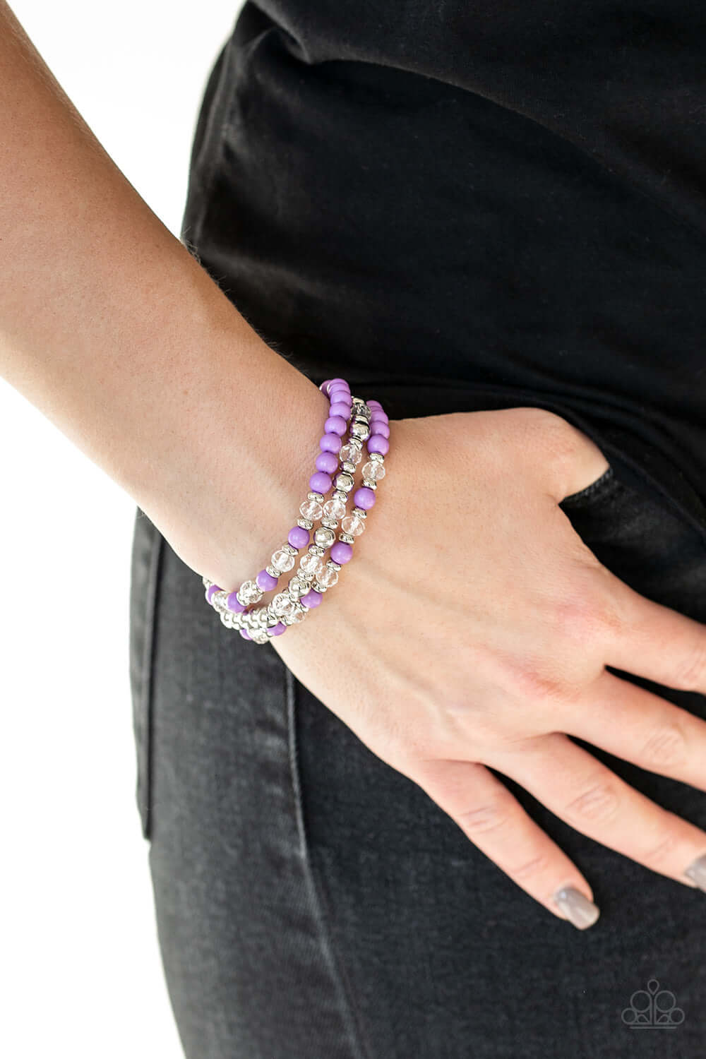 Paparazzi Accessories ✽ Irresistibly Irresistible - Purple Bracelet✽Flat Rate Ship $4.50✽ - Image #2