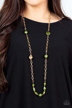Load image into Gallery viewer, Paparazzi Accessories ❋Pardon My FABULOUS - Green Necklace❋ Flat Rate Ship $4.50❋ - Image #2

