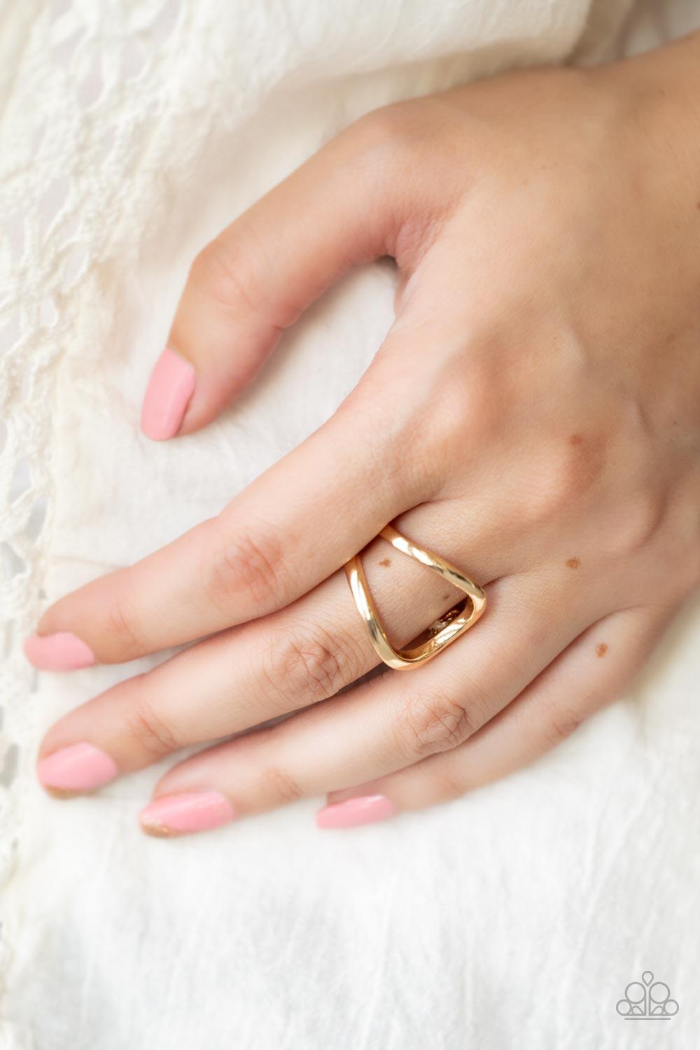 Paparazzi Accessories ❋Fill The Gap - Gold Ring❋ Flat Rate Ship $4.50❋ - Image #2