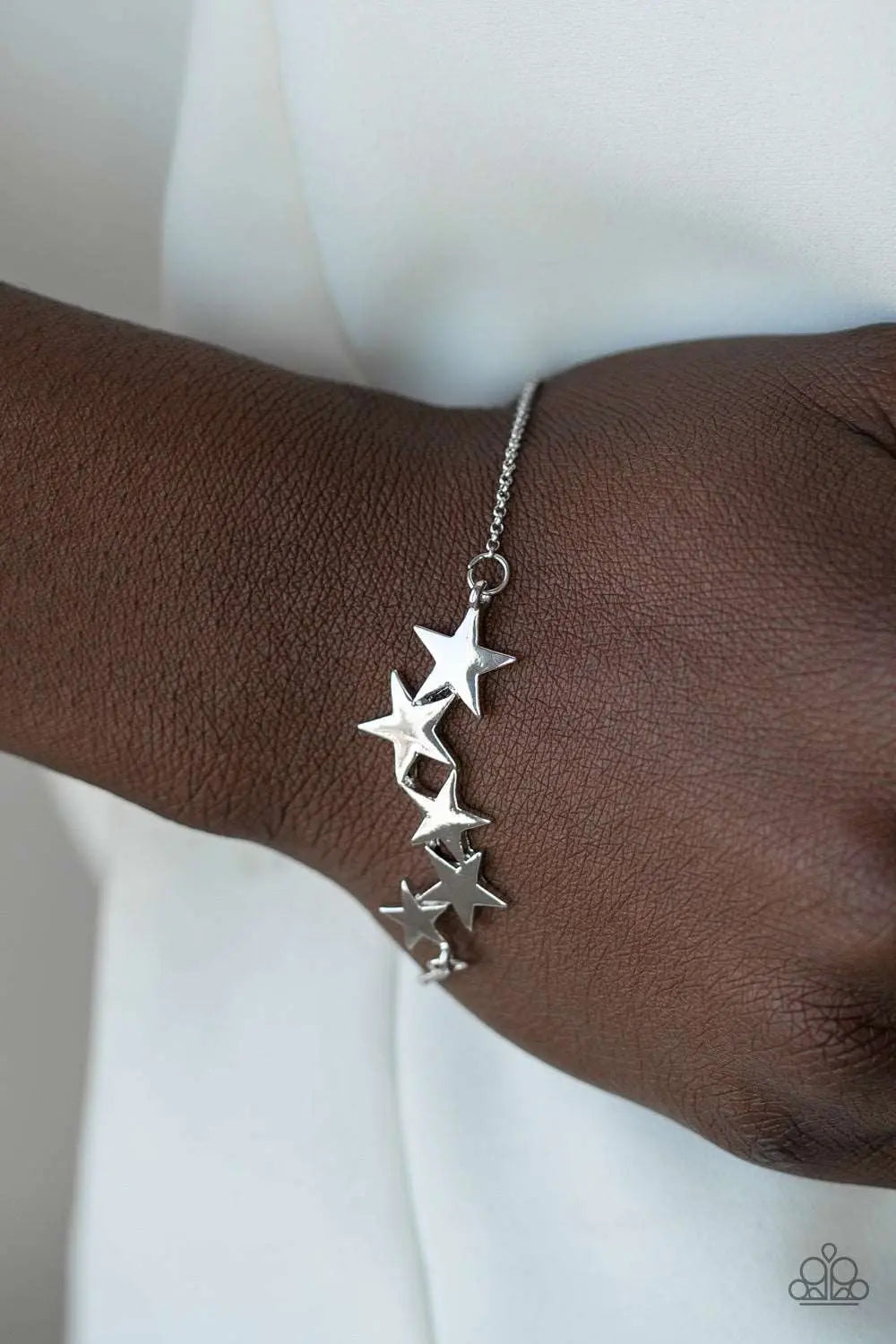 Paparazzi Accessories ✽ All-Star Shimmer - Silver Bracelet✽Flat Rate Ship $4.50✽