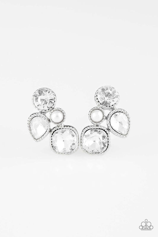 brought✽to✽you✽by✽blingflingbykat✽super-superstar-white-post earrings✽paparazzi-accessories