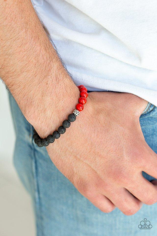 Paparazzi Accessories ❋Fortune - Red Bracelet❋ Flat Rate Ship $4.50❋ - Image #2