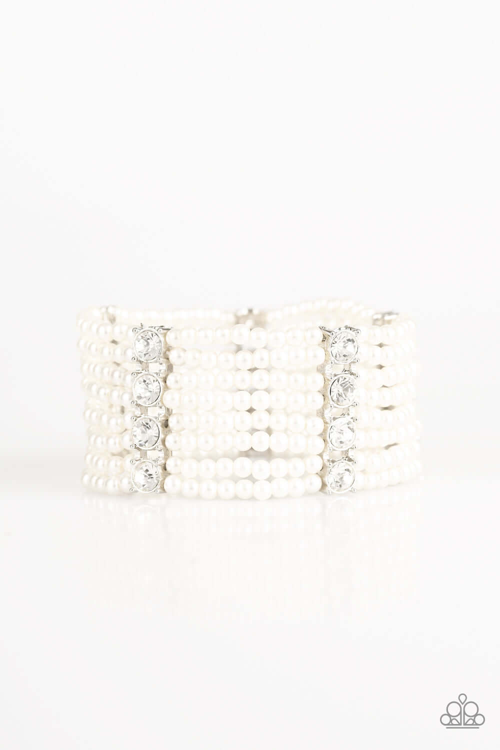 brought✽to✽you✽by✽blingflingbykat✽get-in-line-white-bracelet✽paparazzi-accessories