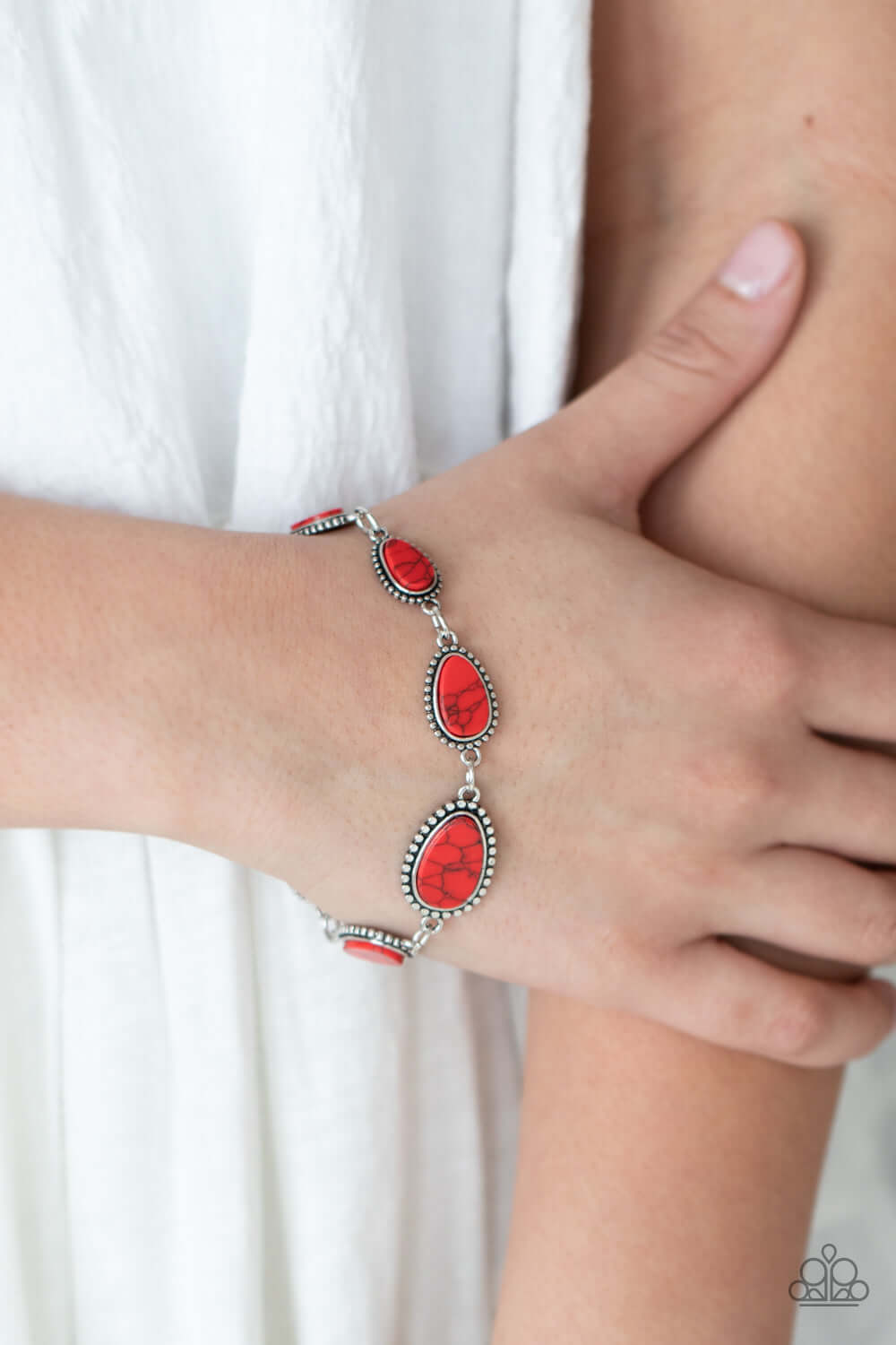 Paparazzi Accessories ❋Elemental Exploration - Red Bracelet❋ Flat Rate Ship $4.50❋ - Image #2