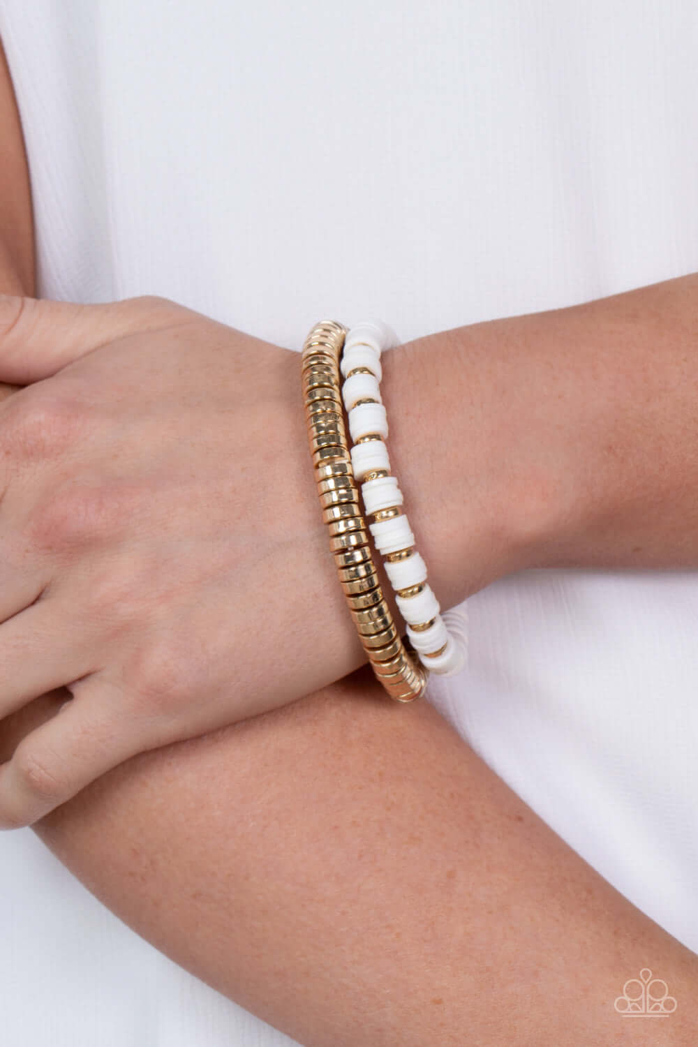 Paparazzi Accessories ❋Catalina Marina - White Bracelet❋ Flat Rate Ship $4.50❋ - Image #2