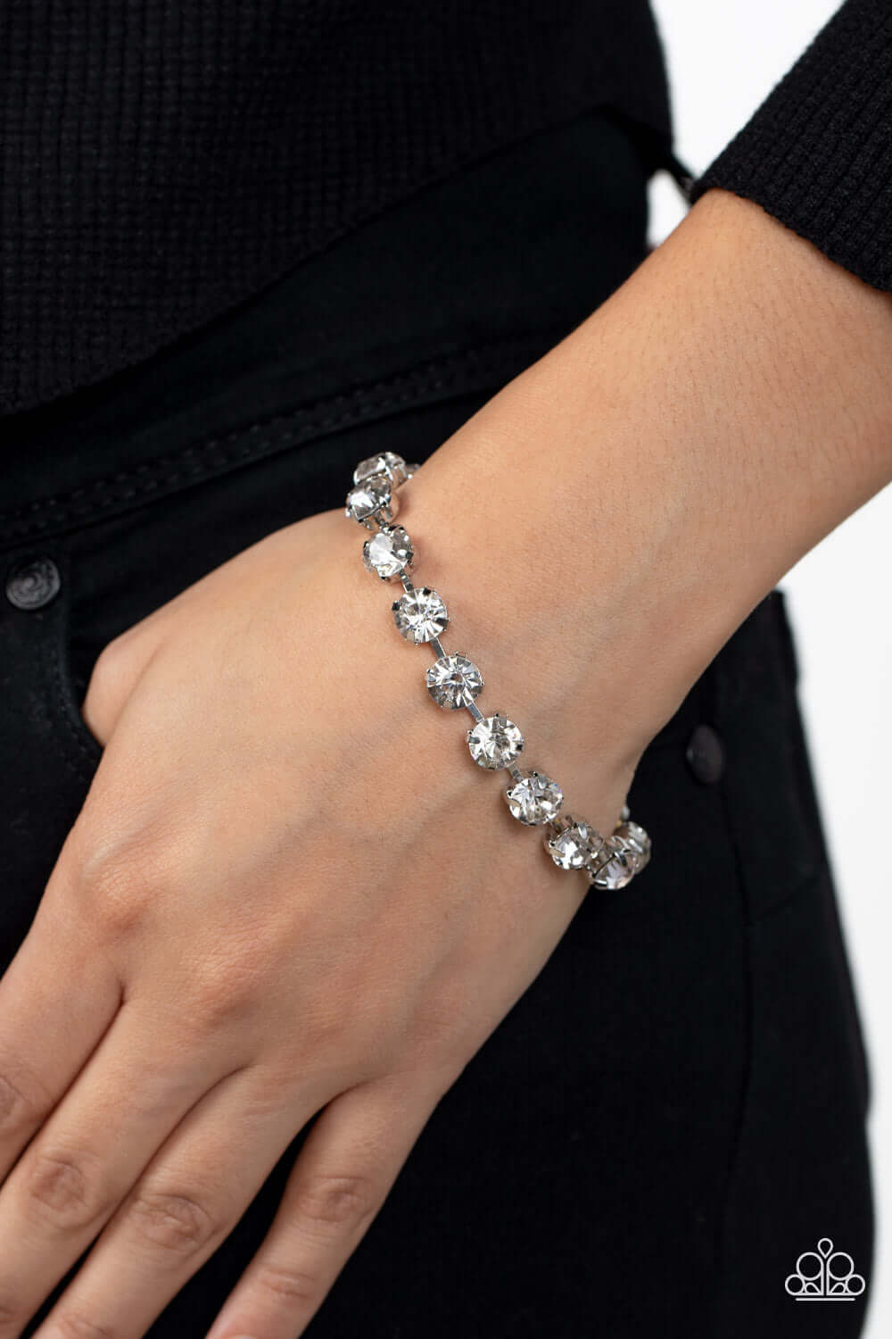 Paparazzi Accessories ❋A-Lister Afterglow - White Bracelet❋ Flat Rate Ship $4.50❋ - Image #2
