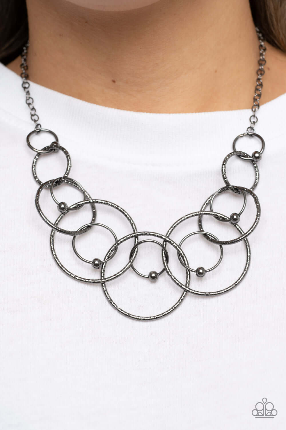 Paparazzi Accessories ❋Encircled in Elegance - Black Necklace❋ Flat Rate Ship $4.50❋ - Image #2