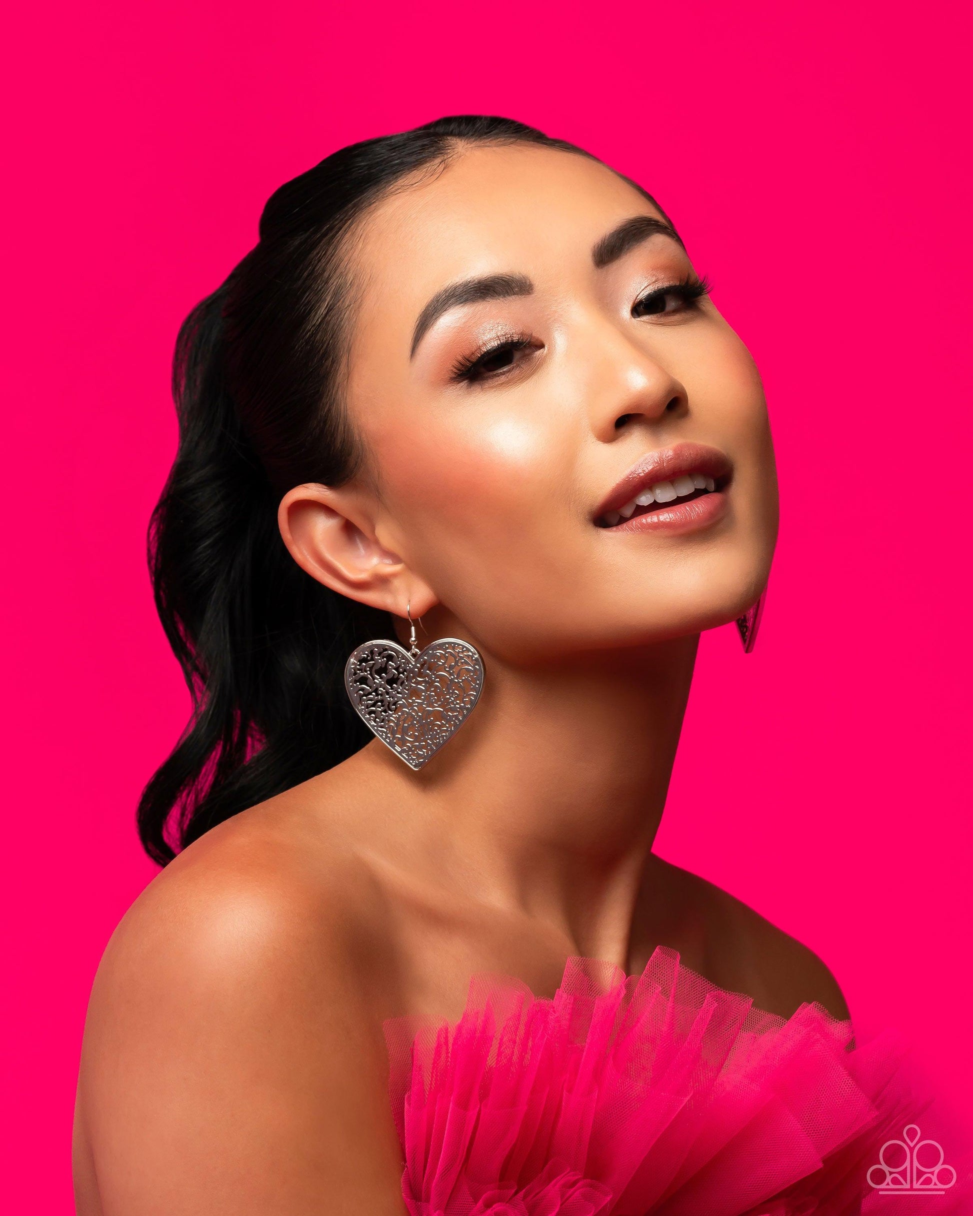 Paparazzi Accessories ❋Fairest in the Land - Silver Earrings❋ Flat Rate Ship $4.50❋ - Image #3