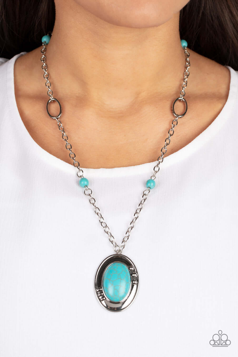 Paparazzi Accessories ❋Mojave Meditation - Blue Necklace❋ Flat Rate Ship $4.50❋ - Image #2