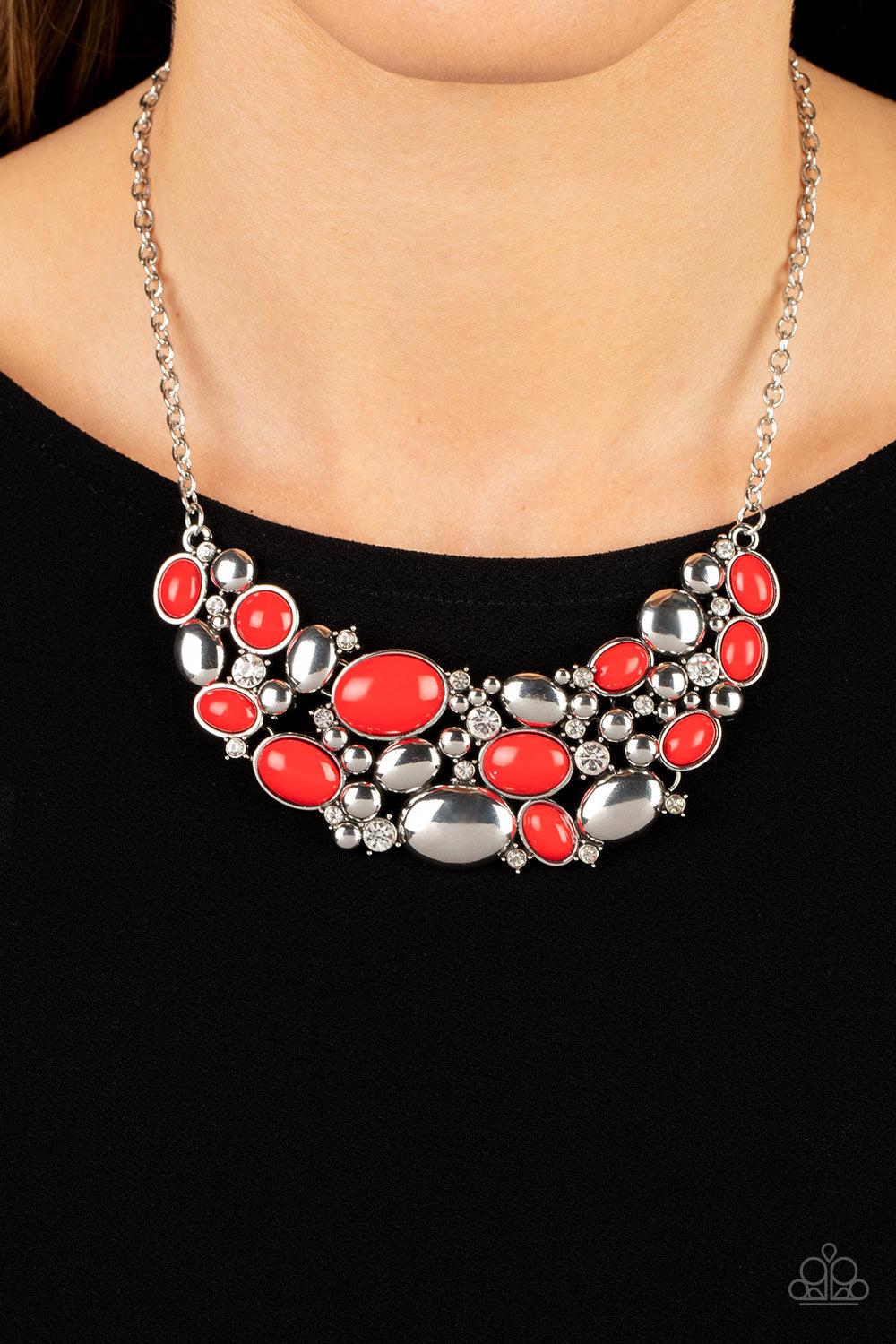 Paparazzi Accessories ❋Contemporary Calamity - Red Necklace❋ Flat Rate Ship $4.50❋ - Image #2
