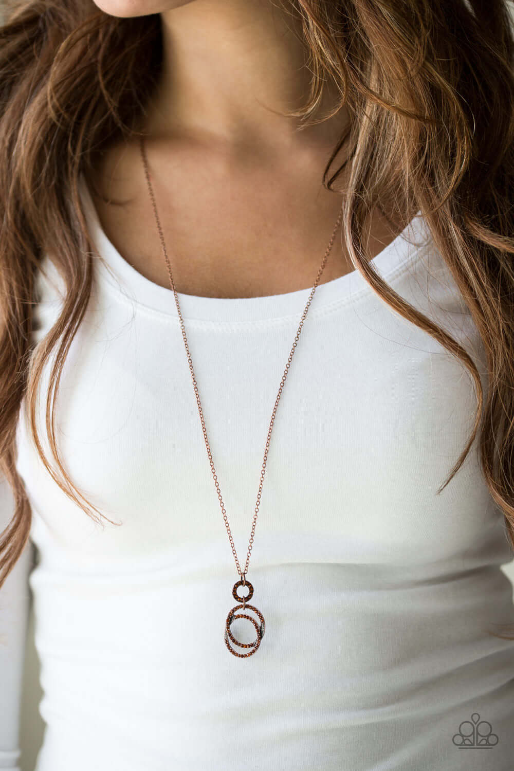 Paparazzi Accessories ✽ Timeless Trio - Copper Necklace✽Flat Rate Ship $4.50✽ - Image #2