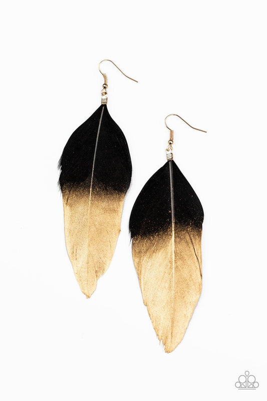 brought✽to✽you✽by✽blingflingbykatfleek-feathers-black-earrings✽paparazzi-accessories
