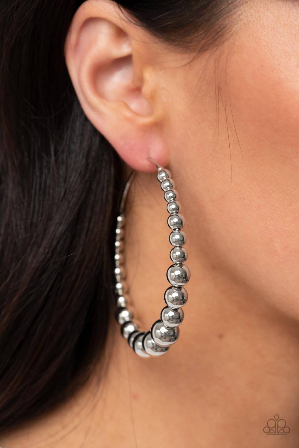 Paparazzi Accessories ❋Show Off Your Curves - Silver Earrings❋ Flat Rate Ship $4.50❋ - Image #2