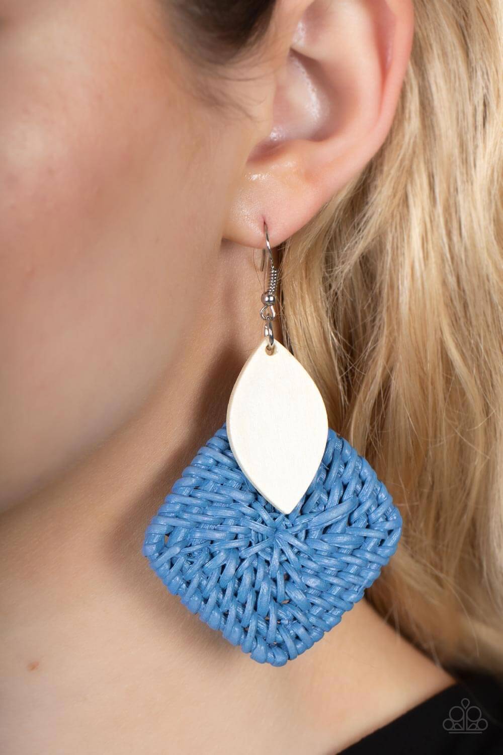 Paparazzi Accessories ❋Sabbatical WEAVE - Blue Earrings❋ Flat Rate Ship $4.50❋ - Image #2