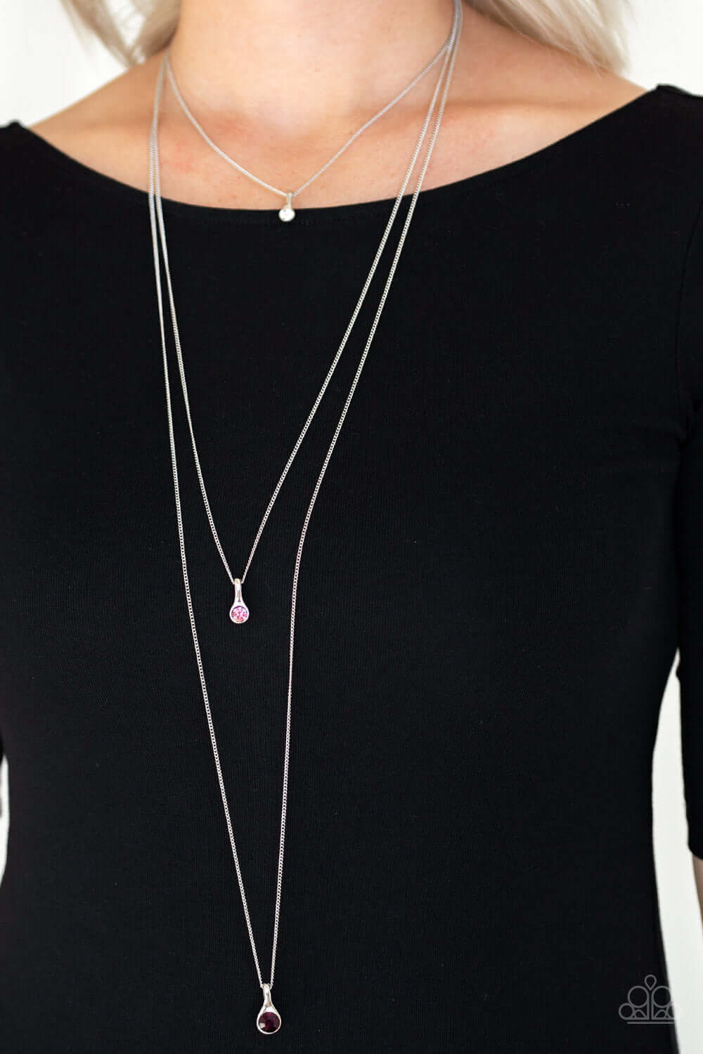 Paparazzi Accessories ✽ Crystal Chic - Purple Necklace✽Flat Rate Ship $4.50✽ - Image #2