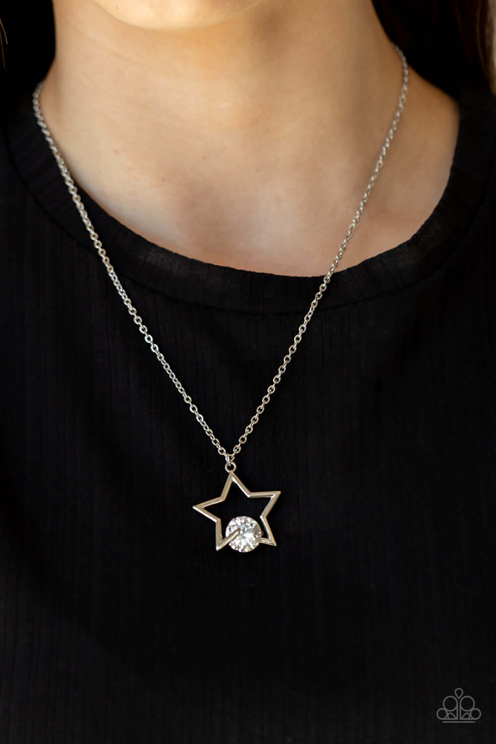 Paparazzi Accessories ❋Starry Fireworks - White Necklace❋ Flat Rate Ship $4.50❋ - Image #2