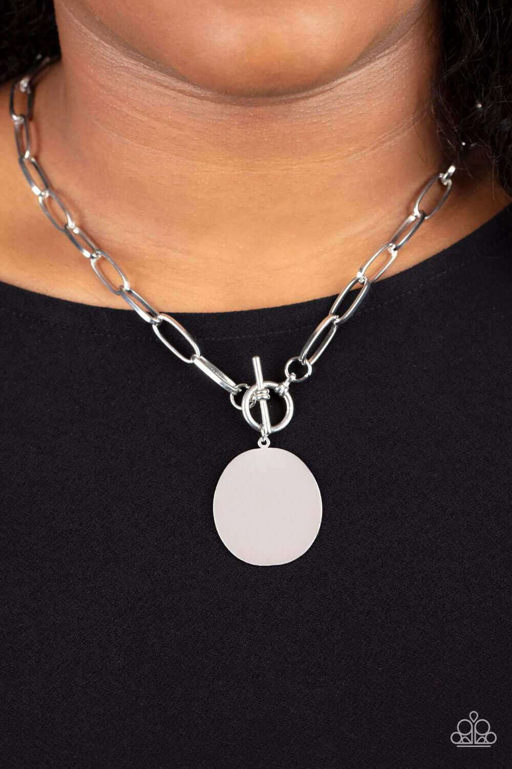 Paparazzi Accessories ❋Tag Out - Silver Necklace❋ Flat Rate Ship $4.50❋ - Image #2