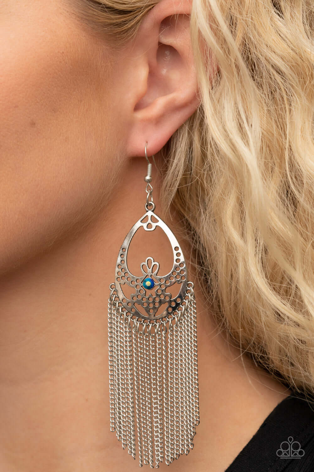 Paparazzi Accessories ❋Castle Cottage - Blue Earrings❋ Flat Rate Ship $4.50❋ - Image #2