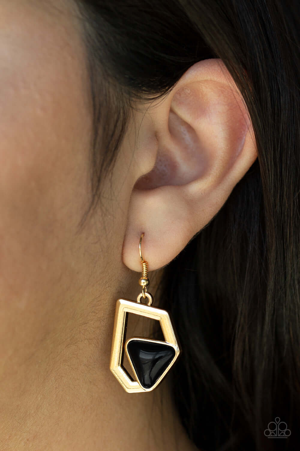 Paparazzi Accessories ✽ GEO-ing, GEO-ing, Gone - Gold Necklace✽Flat Rate Ship $4.50✽ - Image #3