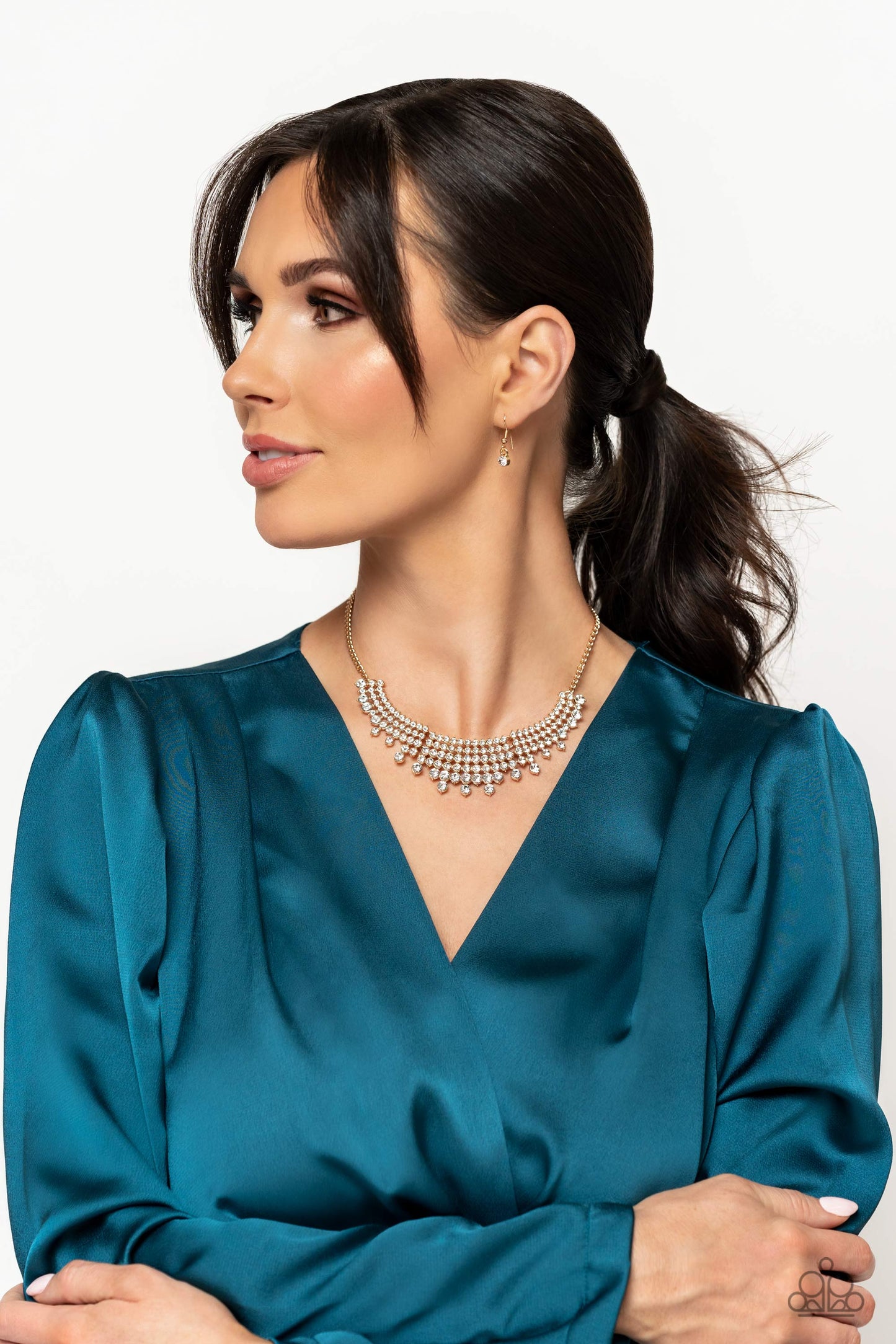 Paparazzi Accessories ❋Shimmering Song - Gold Necklace❋ Flat Rate Ship $4.50❋ - Image #4