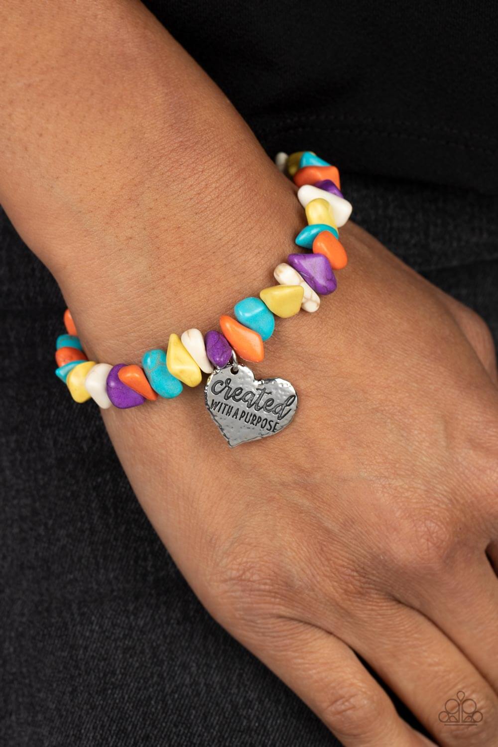 Paparazzi Accessories ❋Stony-Hearted - Multi Bracelet❋ Flat Rate Ship $4.50❋ - Image #2