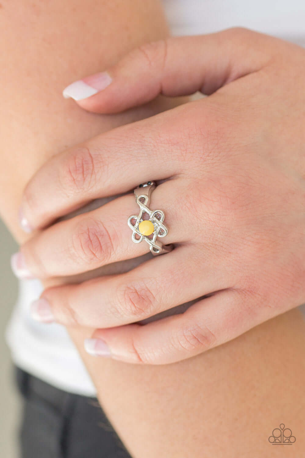 Paparazzi Accessories ✽ Vibrant Vibes - Yellow Ring✽Flat Rate Ship $4.50✽ - Image #2