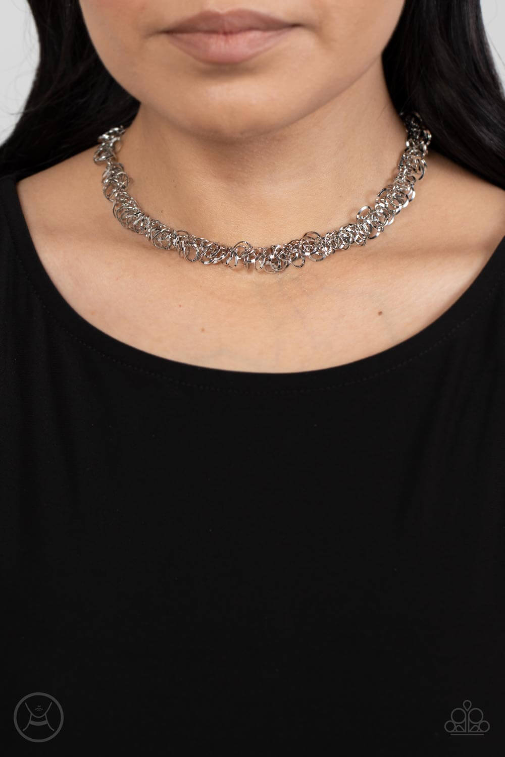 Paparazzi Accessories ❋Cause a Commotion - Silver Necklace❋ Flat Rate Ship $4.50❋ - Image #2