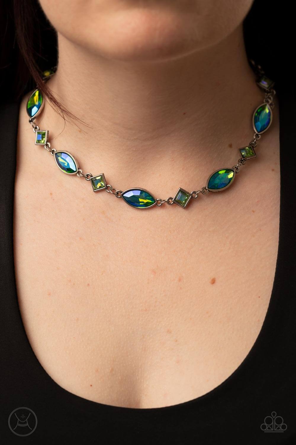 Paparazzi Accessories ❋Prismatic Reinforcements - Green Necklace❋ Flat Rate Ship $4.50❋ - Image #2