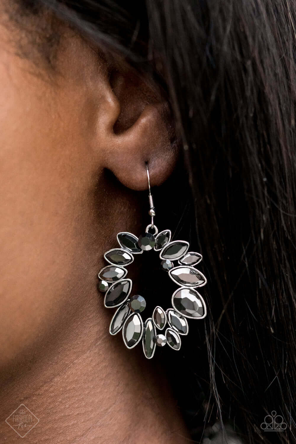 Paparazzi Accessories ✽ Try as I DYNAMITE - Silver Earrings✽Flat Rate Ship $4.50✽ - Image #2
