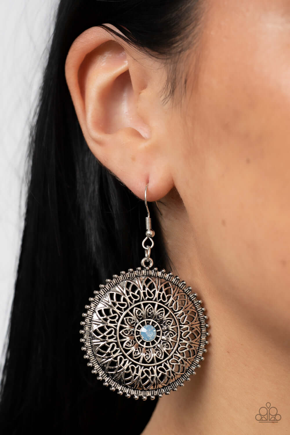 Paparazzi Accessories ❋Spellbinding Botanicals - Blue Earrings❋ Flat Rate Ship $4.50❋ - Image #2