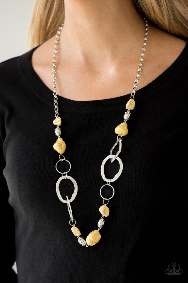 Paparazzi Accessories ❋Thats TERRA-ific! - Yellow Necklace❋ Flat Rate Ship $4.50❋ - Image #2