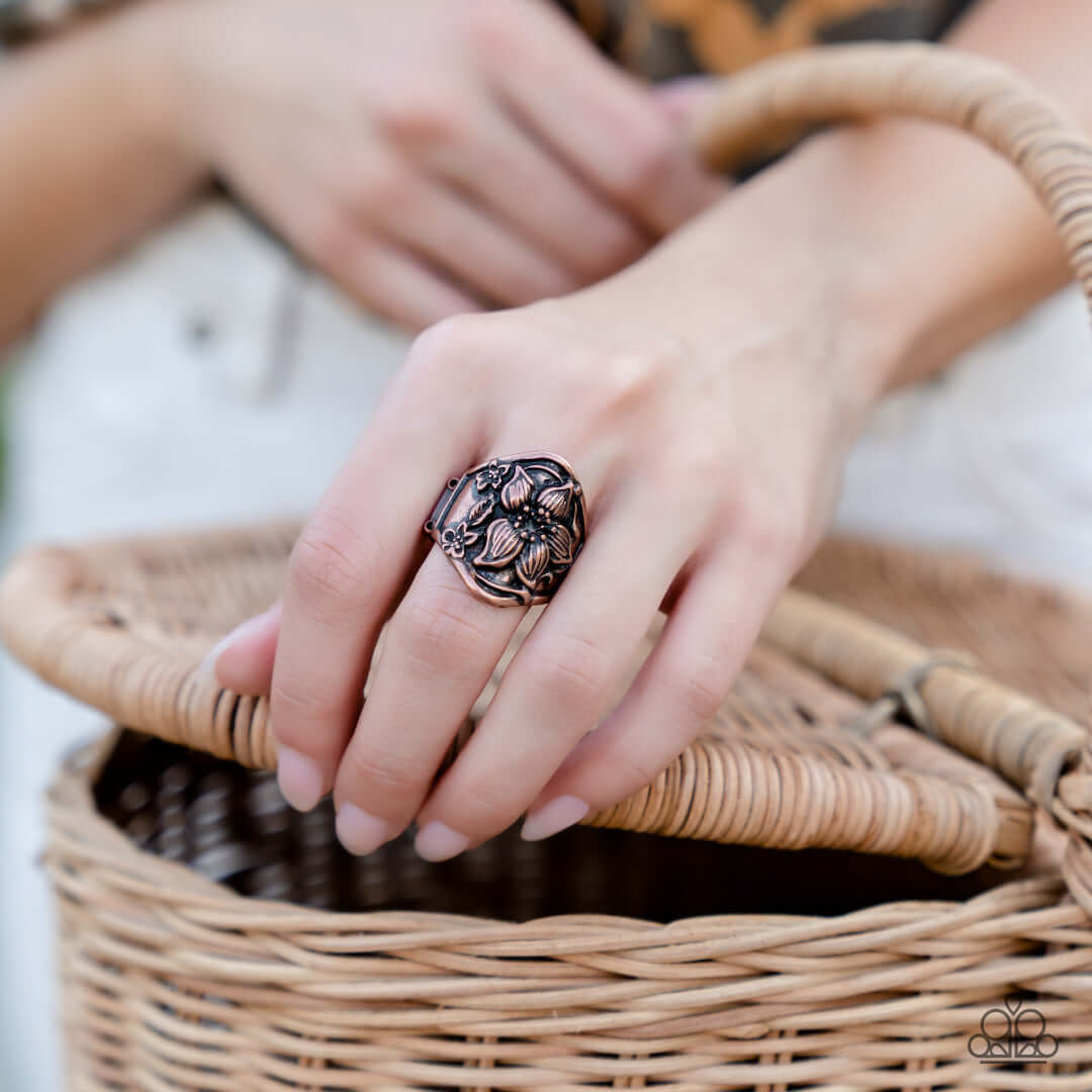 Paparazzi Accessories ❋Hibiscus Harbor - Copper Ring❋ Flat Rate Ship $4.50❋ - Image #3