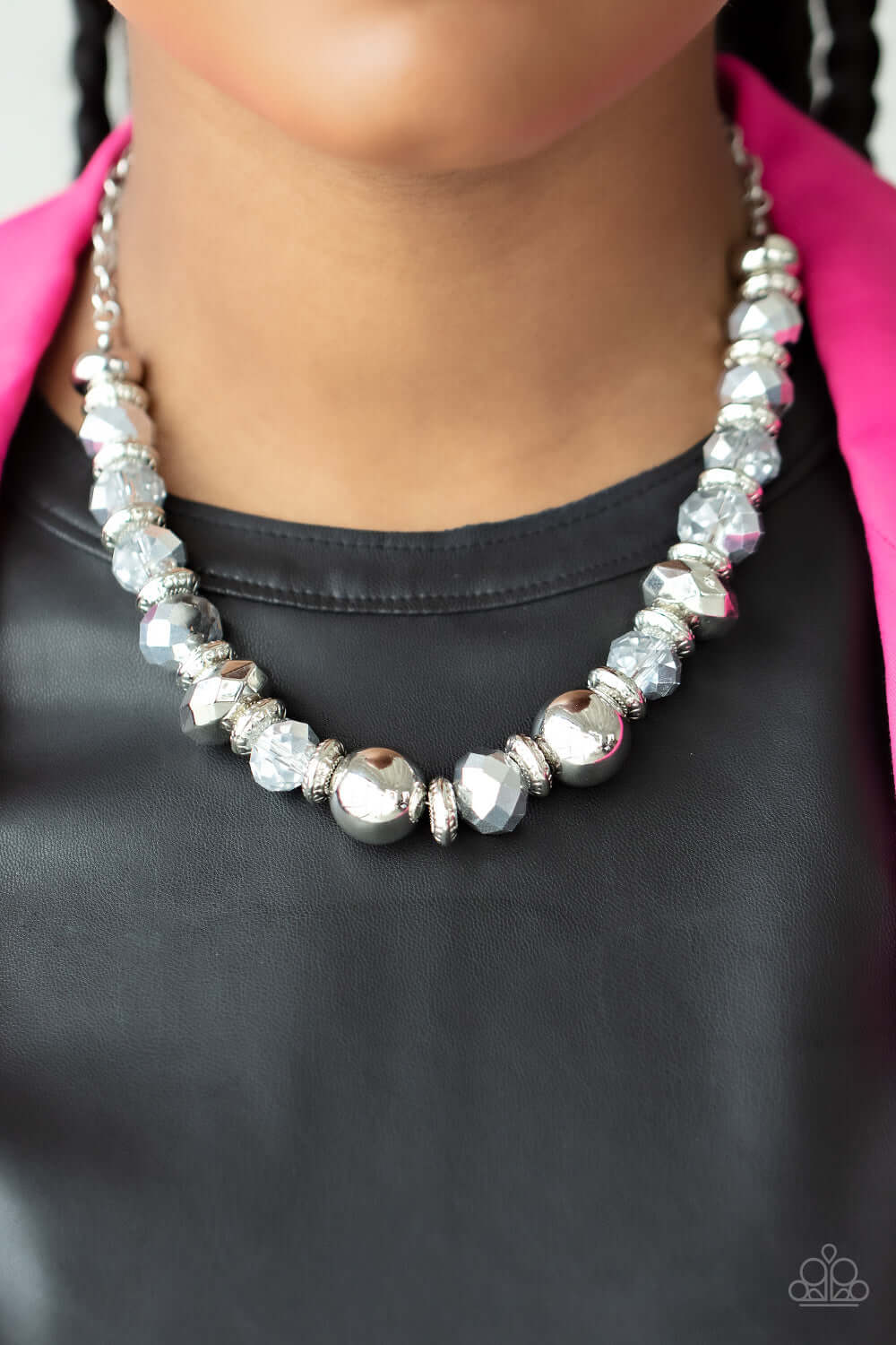 Paparazzi Accessories ❋Interstellar Influencer - Silver Necklace❋ Flat Rate Ship $4.50❋ - Image #2