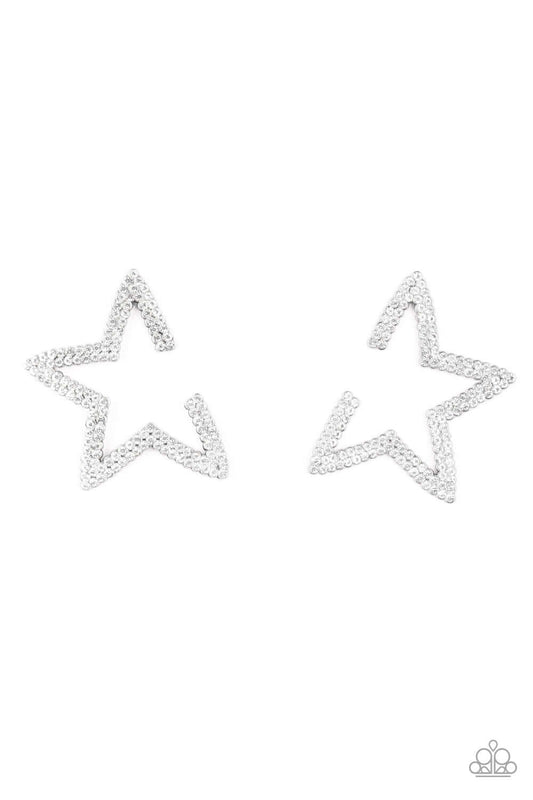 brought✽to✽you✽by✽blingflingbykatstar-player-white-post earrings✽paparazzi-accessories