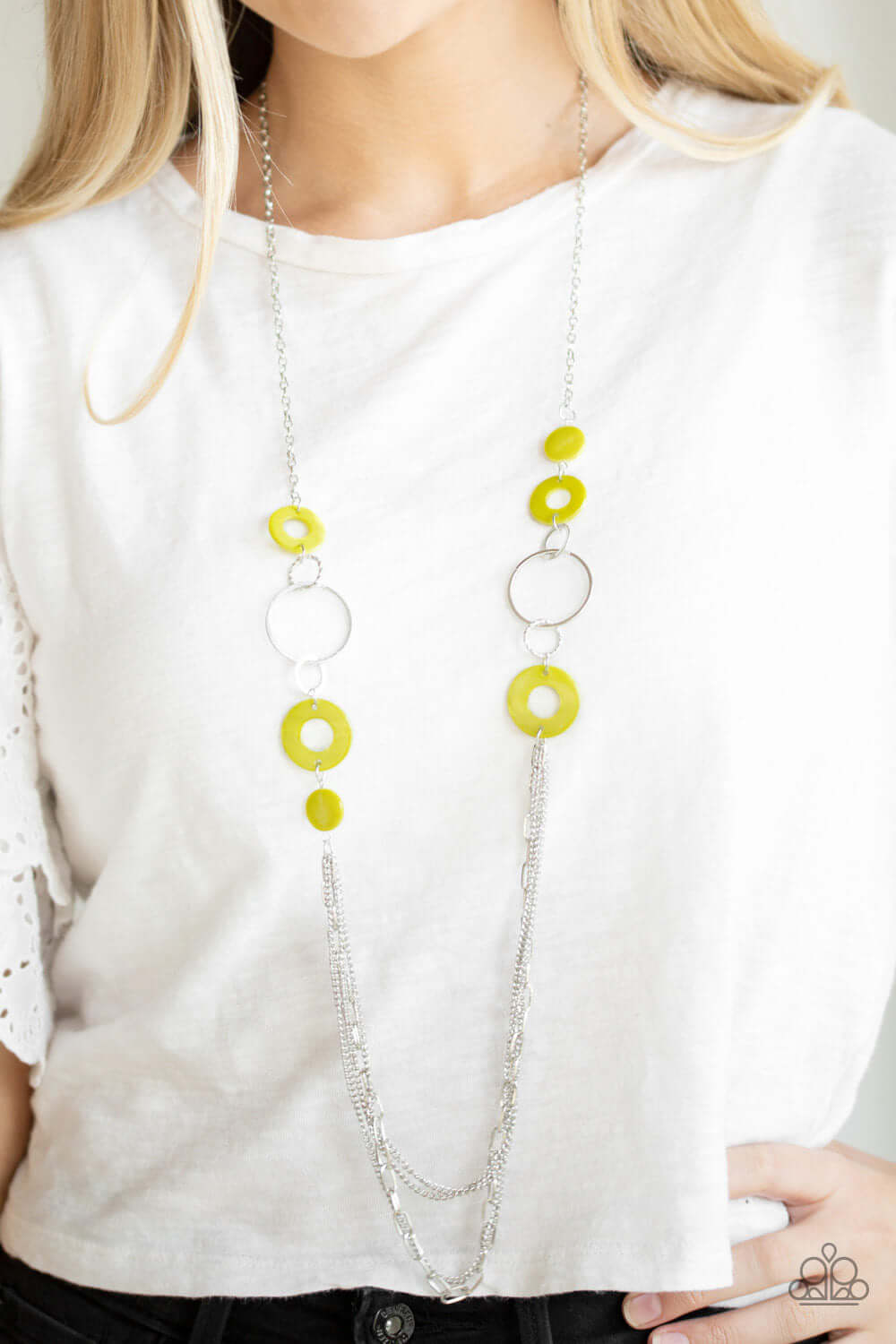 Paparazzi Accessories ✽ Tropical Sunsets - Green Necklace✽Flat Rate Ship $4.50✽ - Image #2