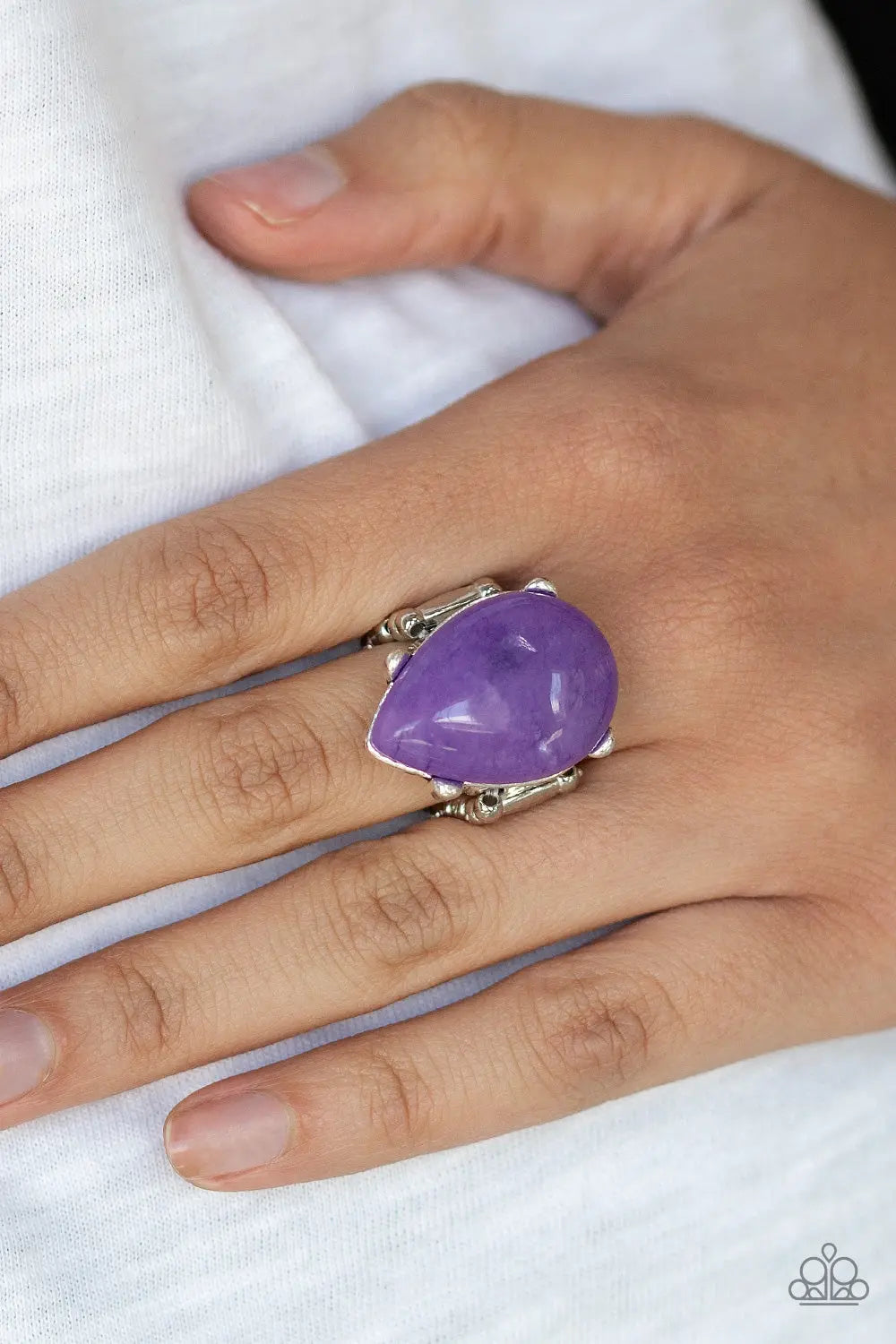 Paparazzi Accessories ✽ Mojave Minerals - Purple Ring✽Flat Rate Ship $4.50✽ - Image #2