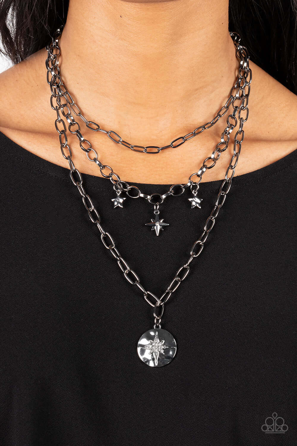 Paparazzi Accessories ❋Under the Northern Lights - Black Necklace❋ Flat Rate Ship $4.50❋ - Image #2