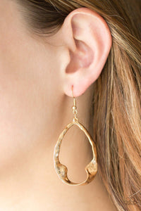 Paparazzi Accessories ✽ Twist Me Round - Gold Earrings✽Flat Rate Ship $4.50✽ - Image #2