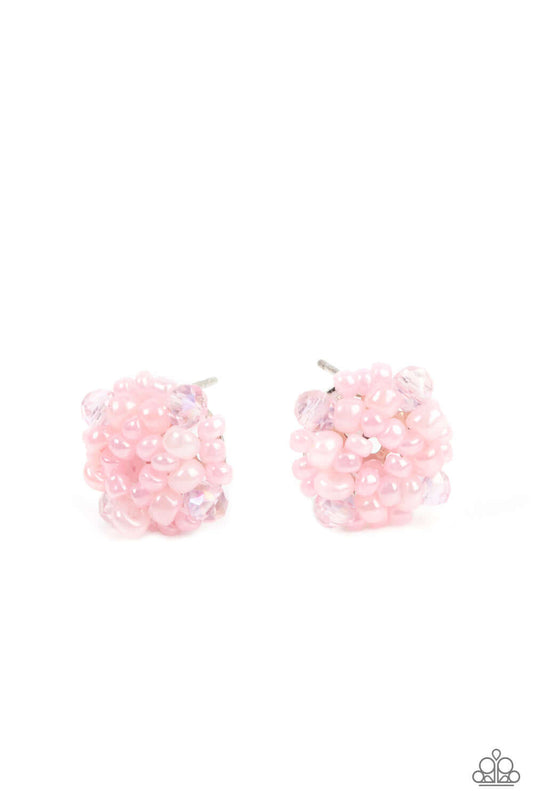 brought-to-you-by-blingflingbykat-bunches-of-bubbly-pink-post earrings-paparazzi-accessories-