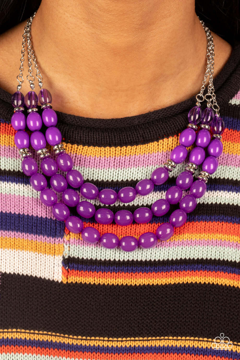 Paparazzi Accessories ❋Coastal Cruise - Purple Necklace❋ Flat Rate Ship $4.50❋ - Image #2