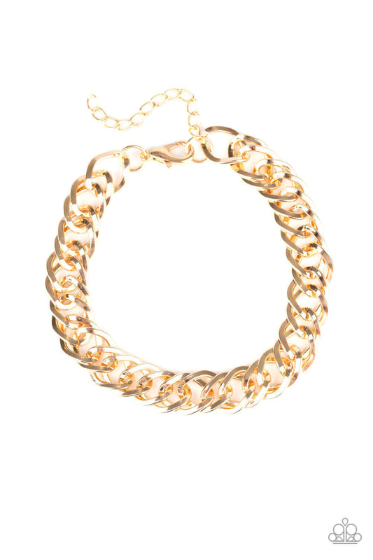 brought✽to✽you✽by✽blingflingbykat✽on-the-ropes-gold-mens bracelet✽paparazzi-accessories