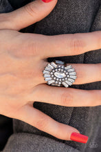 Load image into Gallery viewer, Paparazzi Accessories ❋Daringly Deco - Black Ring❋ Flat Rate Ship $4.50❋ - Image #2
