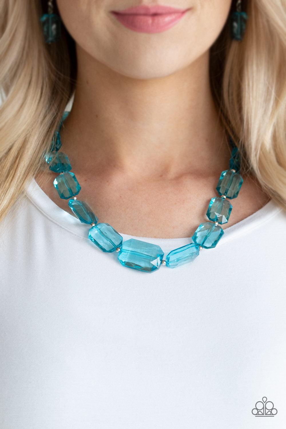 Paparazzi Accessories ✽ ICE Versa - Blue Necklace✽Flat Rate Ship $4.50✽ - Image #2